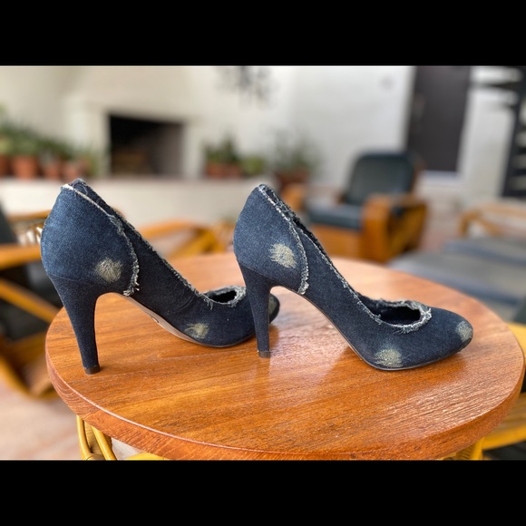 Never worn rare ASH denim pumps 7.5 NWOB - Picture 7 of 8
